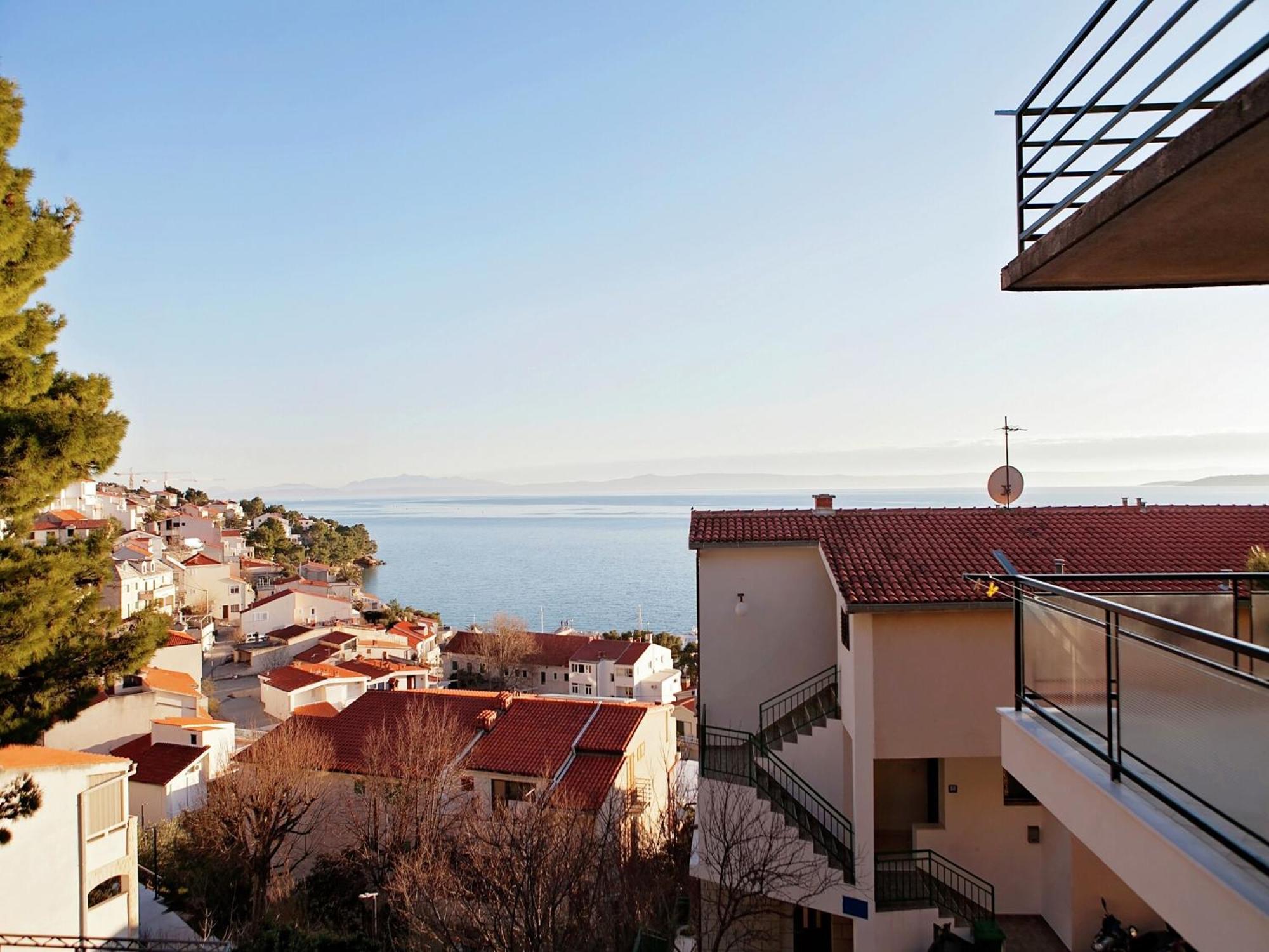 Cozy Apartment With A Balcony And A Sea View Brela Zewnętrze zdjęcie